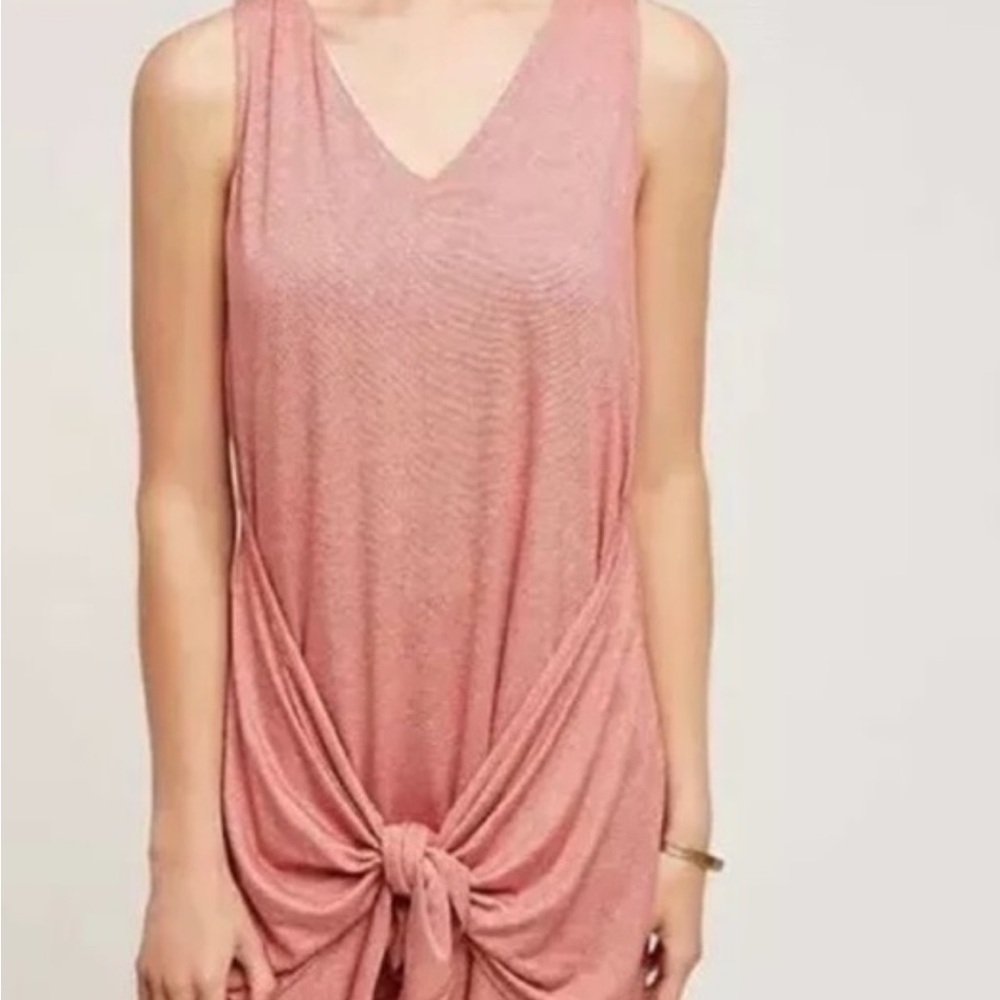 Anthropologie Front Tie Wrap Dress